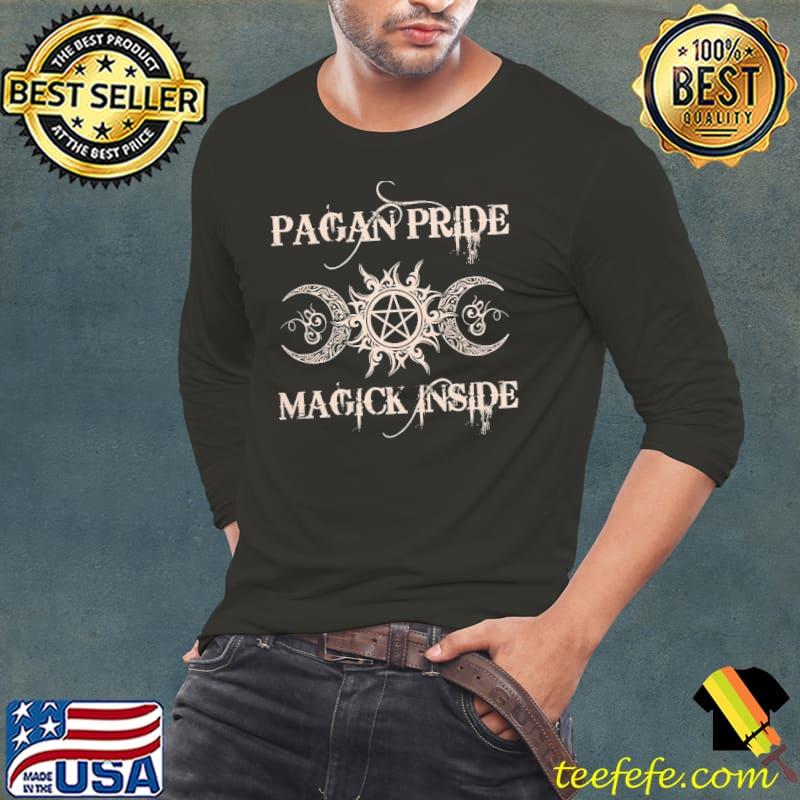 Pagan pride magick inside witch halloween s Long Sleeve Tee Pagan pride magick inside witch halloween s Long Sleeve Tee