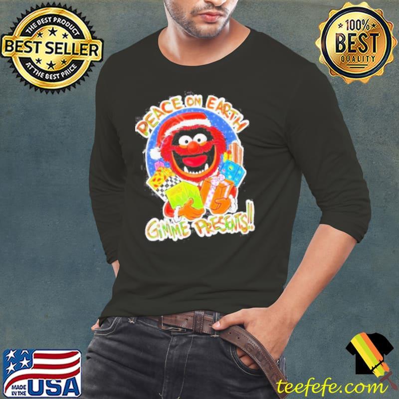 Peace On Earth Gimme Presents Shirt Long Sleeve Tee Peace On Earth Gimme Presents Shirt Long Sleeve Tee