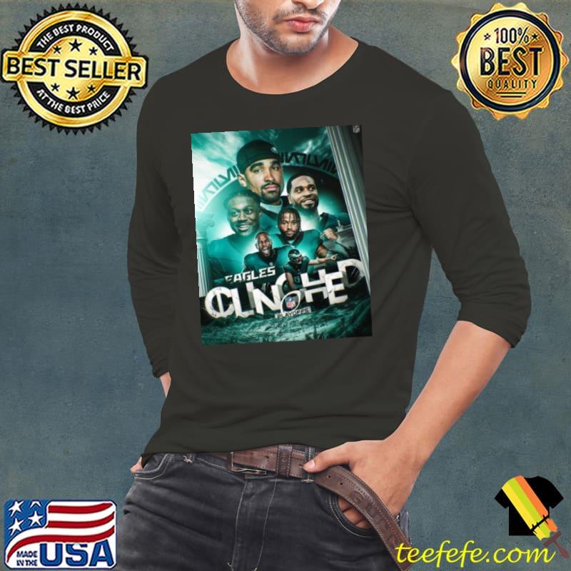 Philadelphia Eagles Clinched Back To 2023 NFL Playoffs Shirt Long Sleeve Tee Philadelphia Eagles Clinched Back To 2023 NFL Playoffs Shirt Long Sleeve Tee
