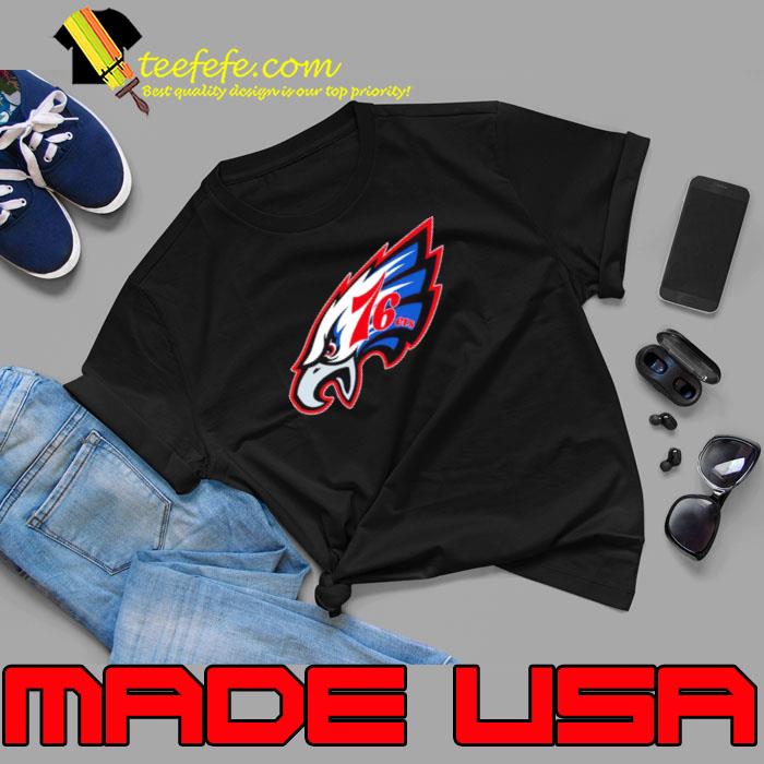 Philly Eagles 76ers logo shirt