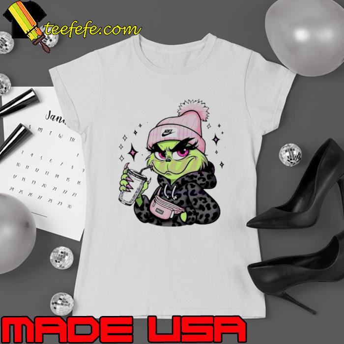 Pink girl Grinch coffee shirt