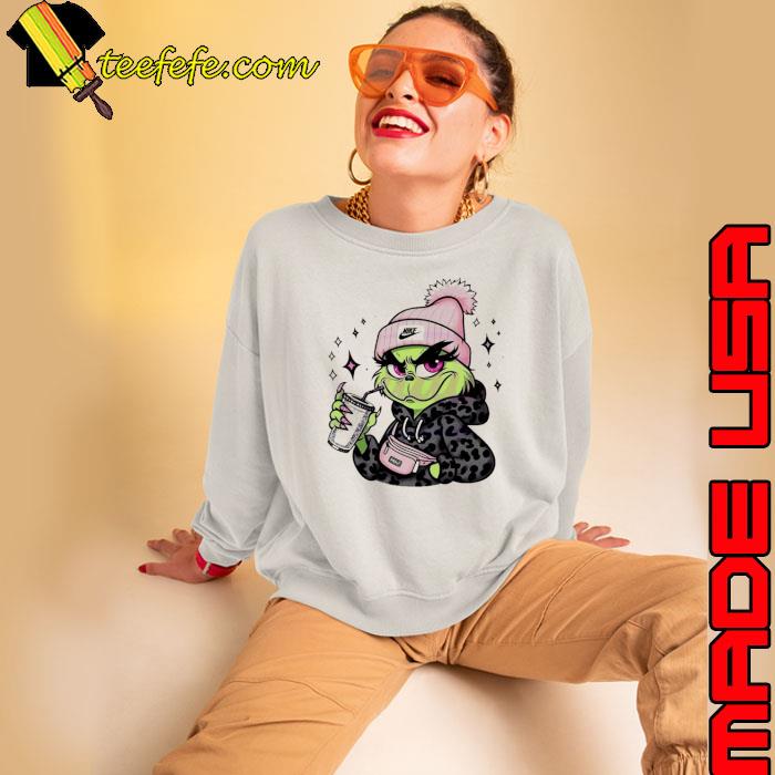 Pink girl Grinch coffee s Sweatshirt Pink girl Grinch coffee s Sweatshirt