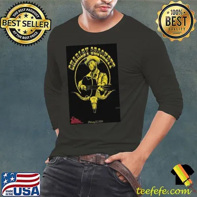 Poster Charley Crockett Feb 22-2024 San Antonio TX US San Antonio Stock Show and Rodeo shirt