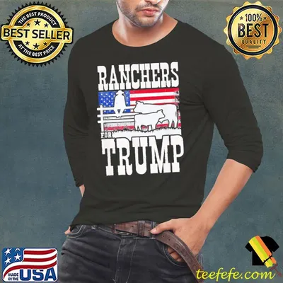 Ranchers For Trump America Flag Shirt