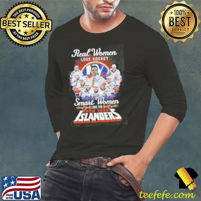 Real Women Love Hockey Smart Women Love The Islanders Signatures Shirt