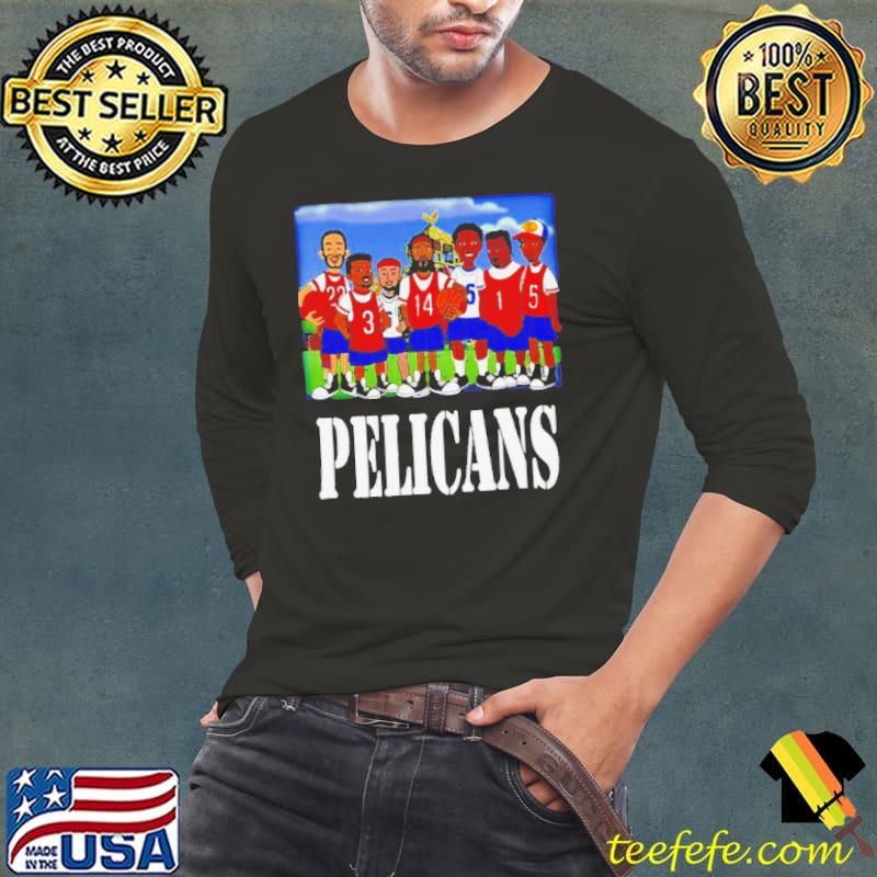 Recess X Pelicans cartoon s Long Sleeve Tee Recess X Pelicans cartoon s Long Sleeve Tee