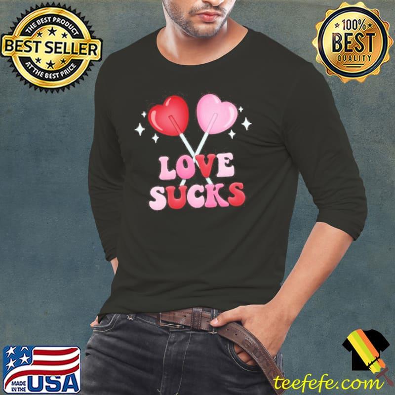 Retro Love Sucks Valentines Day s Long Sleeve Tee Retro Love Sucks Valentines Day s Long Sleeve Tee
