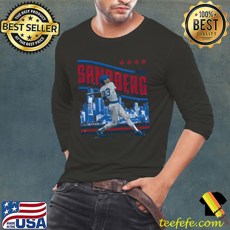 Ryne Sandberg American former professional baseball player Chicago C Skyline T-Shirt Long Sleeve Tee Ryne Sandberg American former professional baseball player Chicago C Skyline T-Shirt Long Sleeve Tee