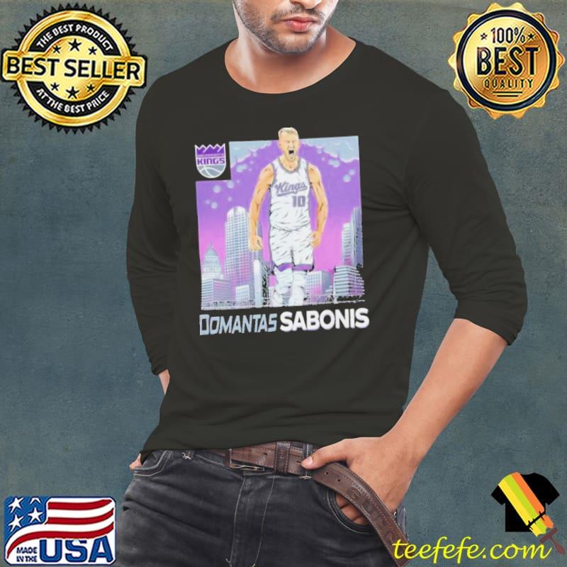 Sacramento Kings Merch Domantas Sabonis Skyline Shirt Long Sleeve Tee Sacramento Kings Merch Domantas Sabonis Skyline Shirt Long Sleeve Tee