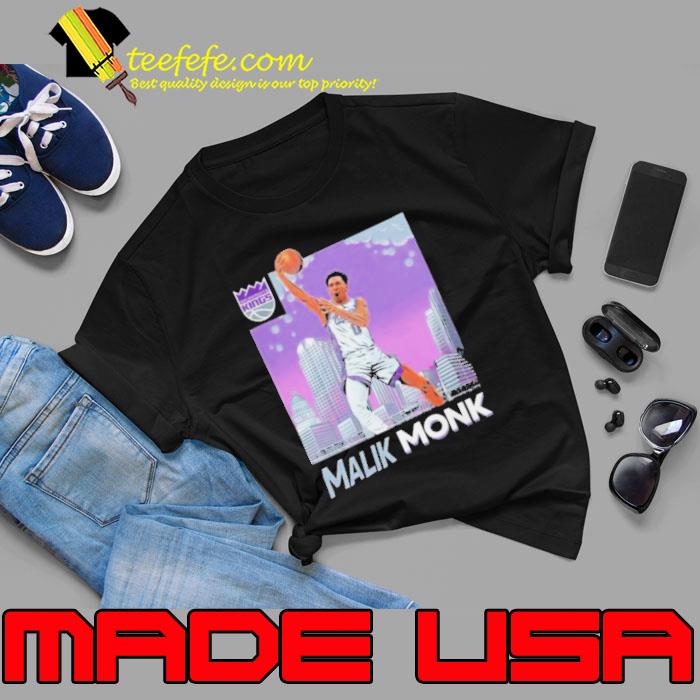 Sacramento Kings Merch Malik Monk Skyline shirt