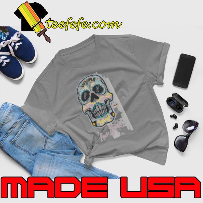 San Antonio Spurs Mitchell & Ness Hardwood Classics Sugar Skull Hometown Shirt Unisex San Antonio Spurs Mitchell & Ness Hardwood Classics Sugar Skull Hometown Shirt Unisex