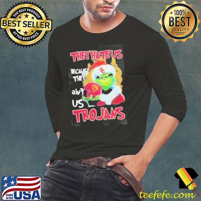 Santa Grinch Christmas They Hate Us Because Ain’t Us Usc Trojans Shirt Long Sleeve Tee Santa Grinch Christmas They Hate Us Because Ain’t Us Usc Trojans Shirt Long Sleeve Tee