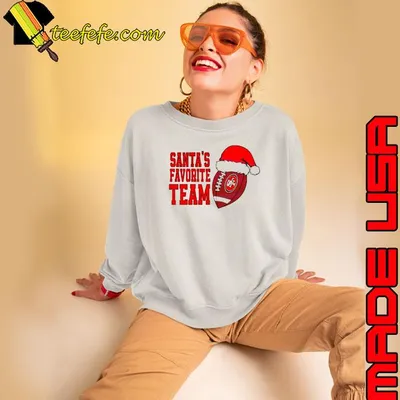 Santas favorite team San Francisco 49ers shirt