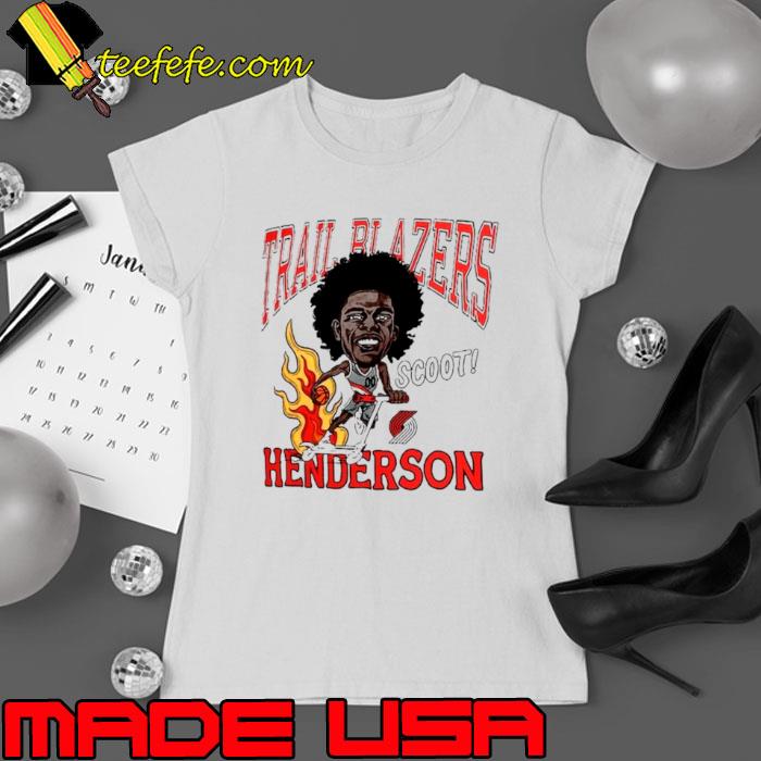 Scoot Henderson Portland Trail Blazers Caricature s Ladies tee Scoot Henderson Portland Trail Blazers Caricature s Ladies tee