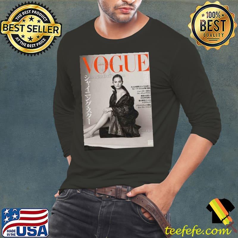 Selena Gomez Graces The Cover Of Vogue Japan Shirt Long Sleeve Tee Selena Gomez Graces The Cover Of Vogue Japan Shirt Long Sleeve Tee