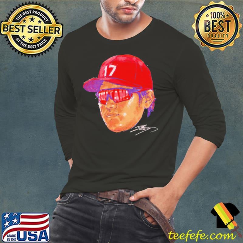 Shohei Ohtani Los Angeles Angels Sunglasses signature s Long Sleeve Tee Shohei Ohtani Los Angeles Angels Sunglasses signature s Long Sleeve Tee