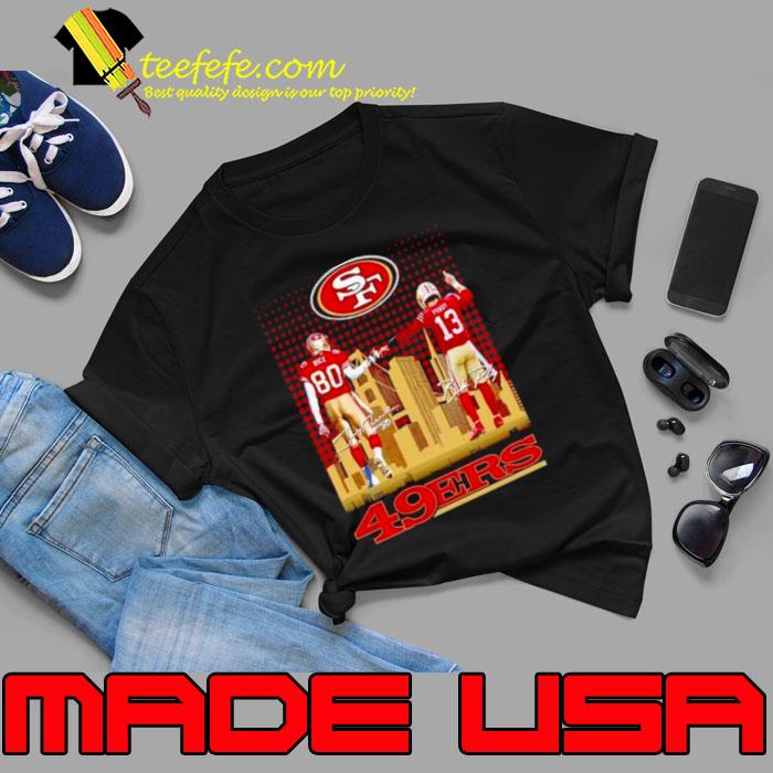 Skyline Jerry Rice And Brock Purdy San Francisco 49ers Signatures Shirt Unisex Skyline Jerry Rice And Brock Purdy San Francisco 49ers Signatures Shirt Unisex
