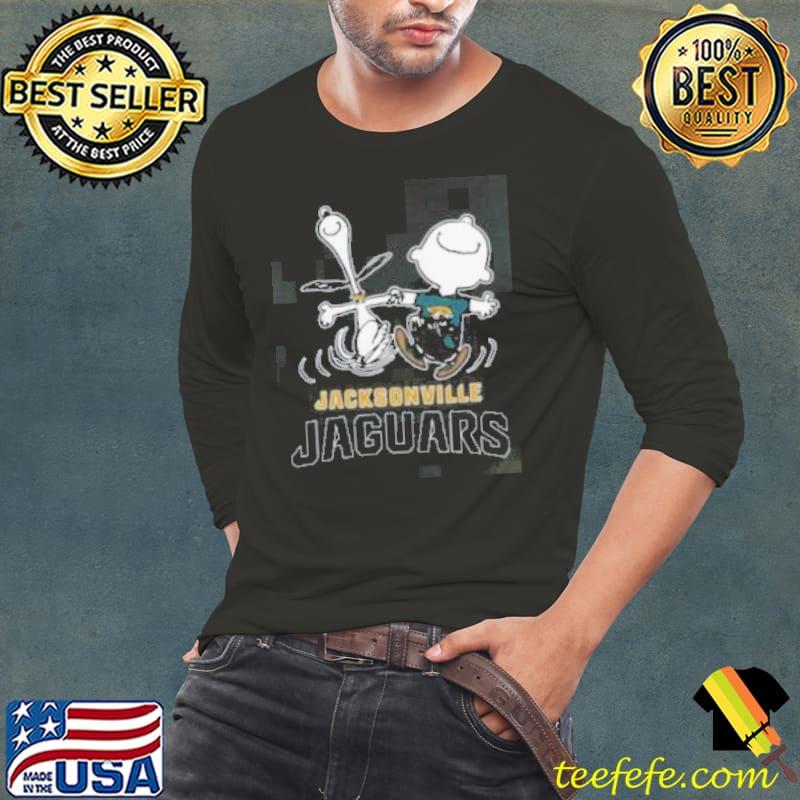 Snoopy And Charlie Brown Happy Jacksonville Jaguars Fans Shirt Long Sleeve Tee Snoopy And Charlie Brown Happy Jacksonville Jaguars Fans Shirt Long Sleeve Tee