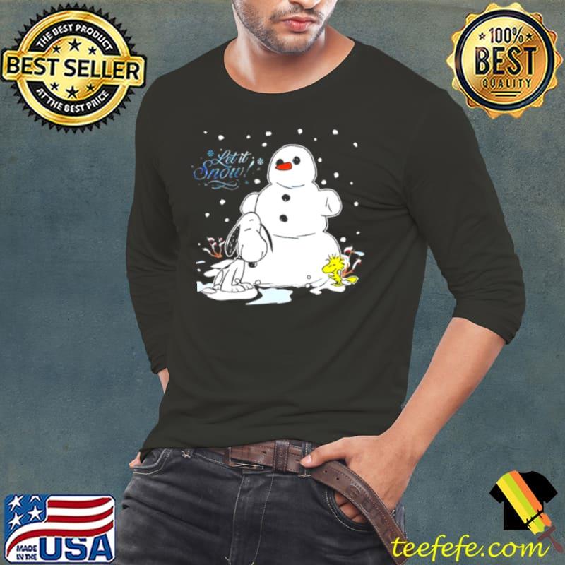 Snoopy and Woodstock let it snow Christmas 2023 Illustration s Long Sleeve Tee Snoopy and Woodstock let it snow Christmas 2023 Illustration s Long Sleeve Tee