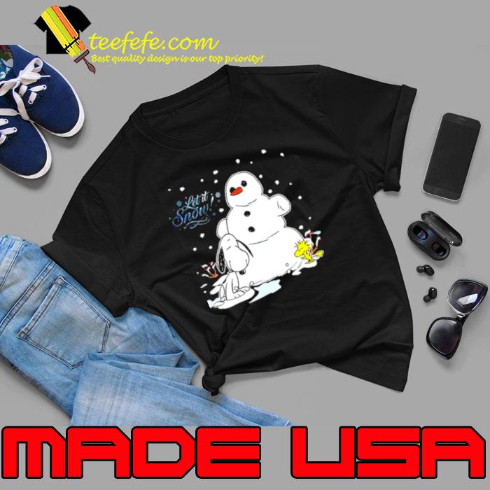 Snoopy and Woodstock let it snow Christmas 2023 Illustration shirt Snoopy and Woodstock let it snow Christmas 2023 Illustration shirt