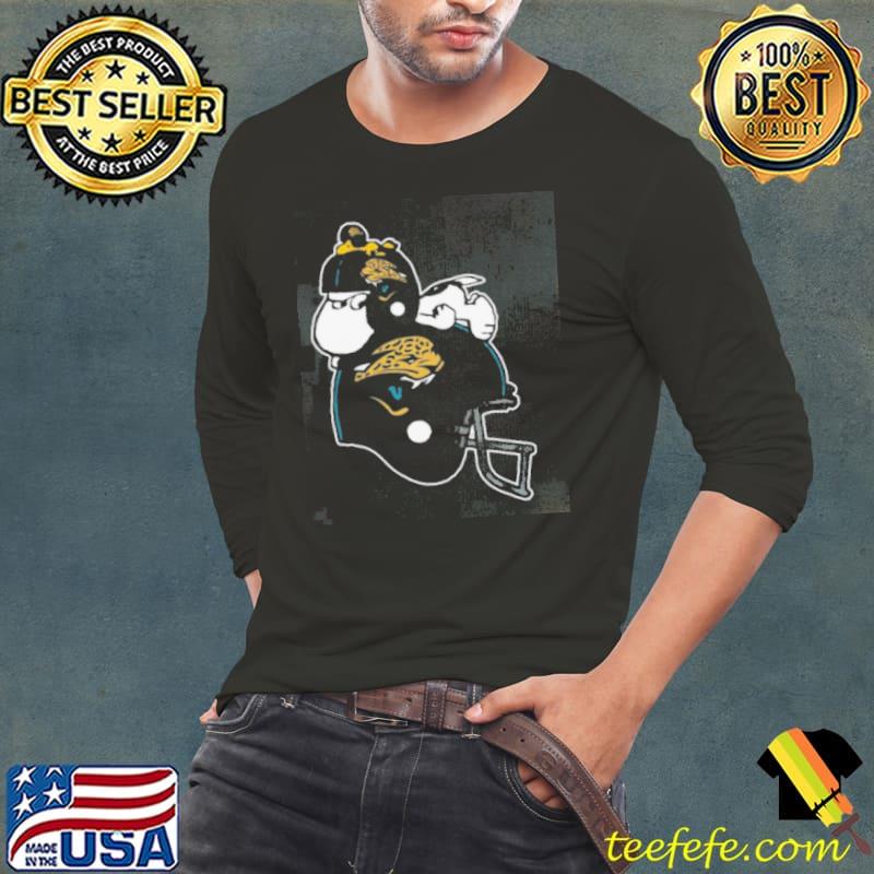 Snoopy And Woodstock Resting On Jacksonville Jaguars Helmet Shirt Long Sleeve Tee Snoopy And Woodstock Resting On Jacksonville Jaguars Helmet Shirt Long Sleeve Tee