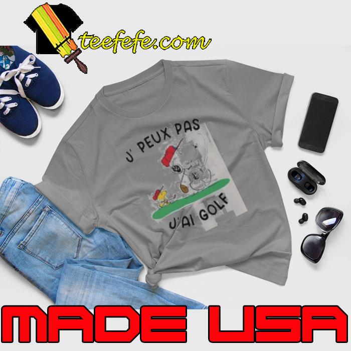 Snoopy And Wwoodstock J, Peux Pas J’ai Golf Shirt