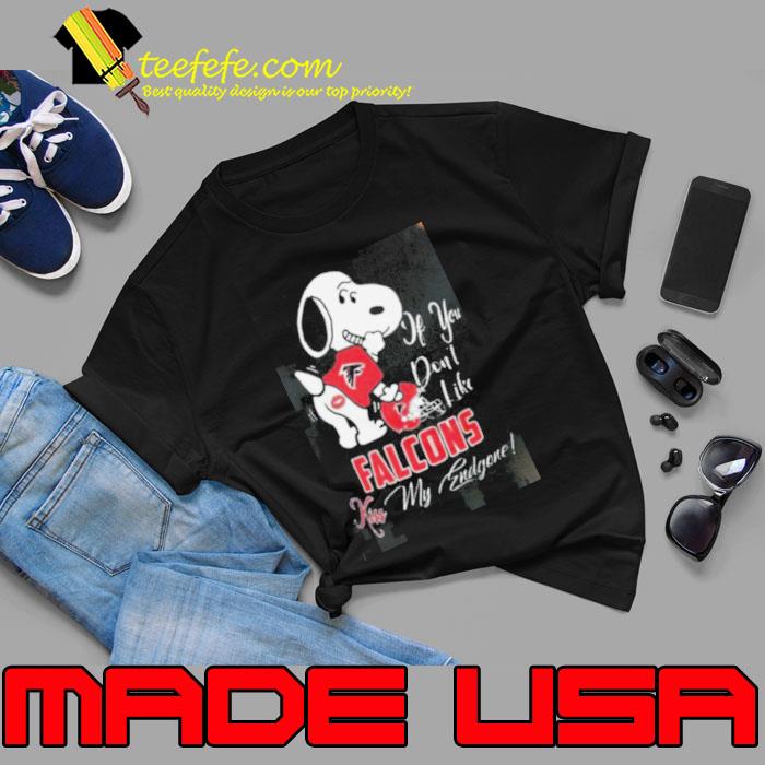 Snoopy If You Dont Like Atlanta Falcons Kiss My Endzone Shirt