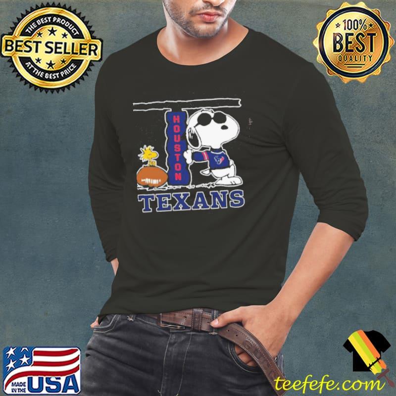 Snoopy Joe Cool And Woodstock The Houston Texans Shirt Long Sleeve Tee Snoopy Joe Cool And Woodstock The Houston Texans Shirt Long Sleeve Tee