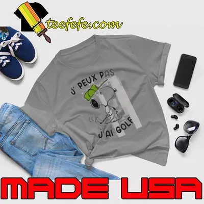 Snoopy Play Golf J, Peux Pas J’ai Golf Shirt