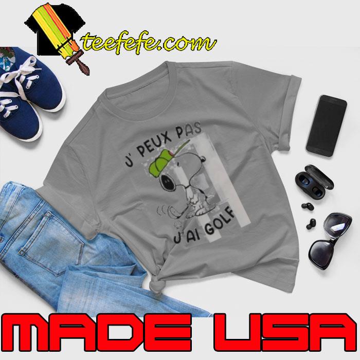 Snoopy Play Golf J, Peux Pas J’ai Golf Shirt
