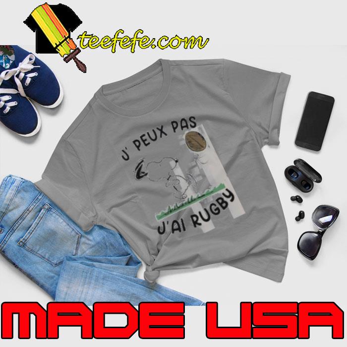 Snoopy Play Rugby J, Peux Pas J’ai Rugby Shirt