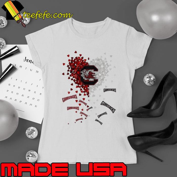 South Carolina Gamecocks Tiny Heart Shape 2023 Shirt Ladies tee South Carolina Gamecocks Tiny Heart Shape 2023 Shirt Ladies tee