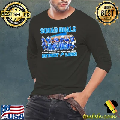 Squad Goals Detroit Lions 2023 Signatures shirt