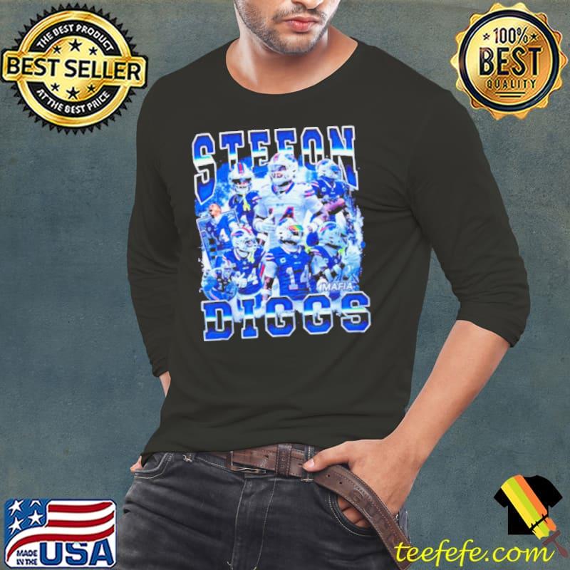 Stefon Diggs Buffalo Bills retro s Long Sleeve Tee Stefon Diggs Buffalo Bills retro s Long Sleeve Tee
