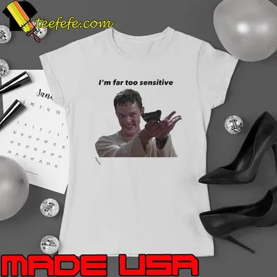 Stu Scream Im Far Too Sensitive Matthew Lillard shirt