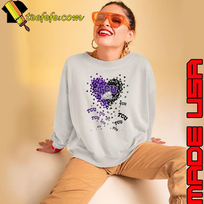 TCU Horned Frogs Tiny Heart Shape 2023 Shirt Sweatshirt TCU Horned Frogs Tiny Heart Shape 2023 Shirt Sweatshirt