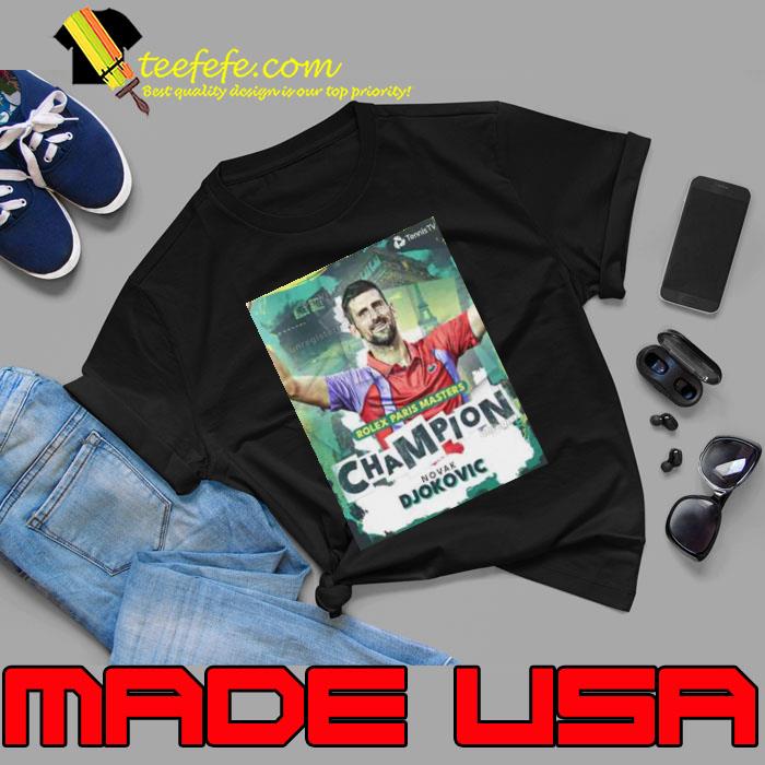 Tennis Rolex Paris Masters Champion Novak Djokovic A Record Extending 40th Masters 1000 Title Shirt Unisex Tennis Rolex Paris Masters Champion Novak Djokovic A Record Extending 40th Masters 1000 Title Shirt Unisex