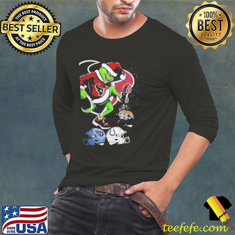 Texans Shop The Grinch Houston Texans Stomp On NFL Teams Christmas Shirt Long Sleeve Tee Texans Shop The Grinch Houston Texans Stomp On NFL Teams Christmas Shirt Long Sleeve Tee