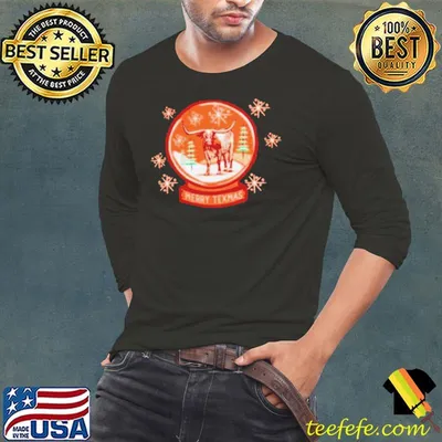 Texas Longhorn Snow Globe Merry Texmas shirt