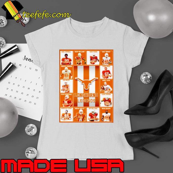 Texas Longhorns legends signatures shirt Texas Longhorns legends signatures shirt