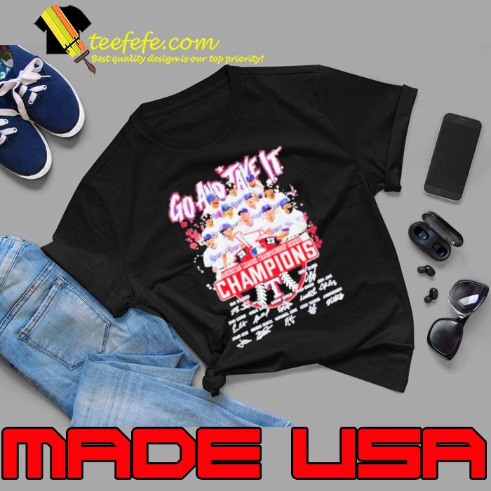 Texas Rangers Go And Take It 2023 American League Championship Series Champions Signatures Shirt Texas Rangers Go And Take It 2023 American League Championship Series Champions Signatures Shirt
