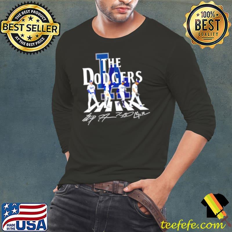 The Dodgers Abbey Road Shohei Ohtani Freddie Freeman Signatures Shirt Long Sleeve Tee The Dodgers Abbey Road Shohei Ohtani Freddie Freeman Signatures Shirt Long Sleeve Tee