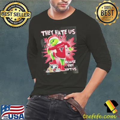 The Grinch They Hate Us Because Ain’t Us Atlanta Falcons Stomp On NFL Teams Christmas Shirt