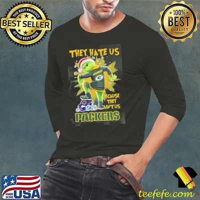 The Grinch They Hate Us Because Ain’t Us Green Bay Packers Stomp On NFL Teams Christmas Shirt