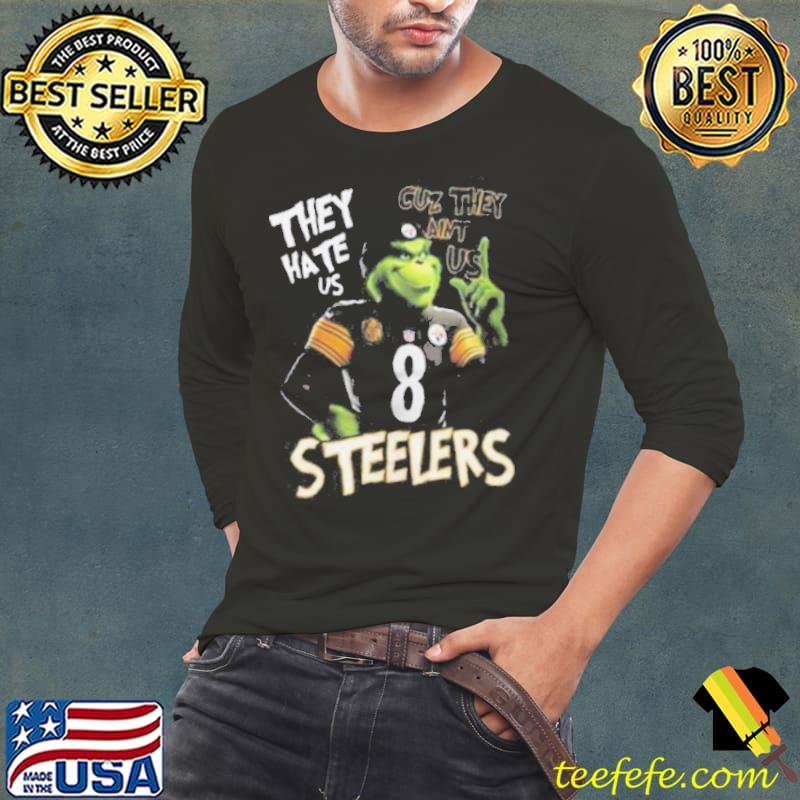 The Grinch They Hate Us Cuz They Ain’t Us Pittsburgh Steelers 2024 Shirt Long Sleeve Tee The Grinch They Hate Us Cuz They Ain’t Us Pittsburgh Steelers 2024 Shirt Long Sleeve Tee