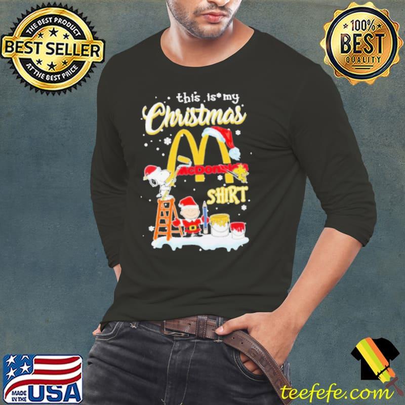 The Peanut Snoopy And Charlie Brown This Is My Mcdonald’s Logo Shirt Long Sleeve Tee The Peanut Snoopy And Charlie Brown This Is My Mcdonald’s Logo Shirt Long Sleeve Tee