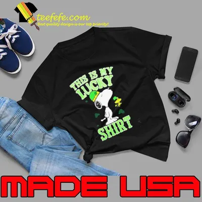 This Is My Lucky Shirt, Snoopy St Patrick’s Day Shirt
