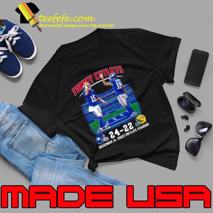 Tommy Cutlets NY Giants 24 22 Green Bay Packers December 11 2023 Metlife Stadium Shirt