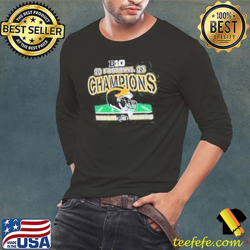 Top michigan Wolverines 2023 Big Ten 45 time Conference Champions s Long Sleeve Tee Top michigan Wolverines 2023 Big Ten 45 time Conference Champions s Long Sleeve Tee