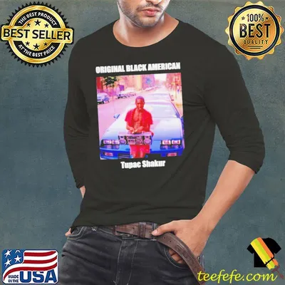 Tupac Shakur Original black American shirt